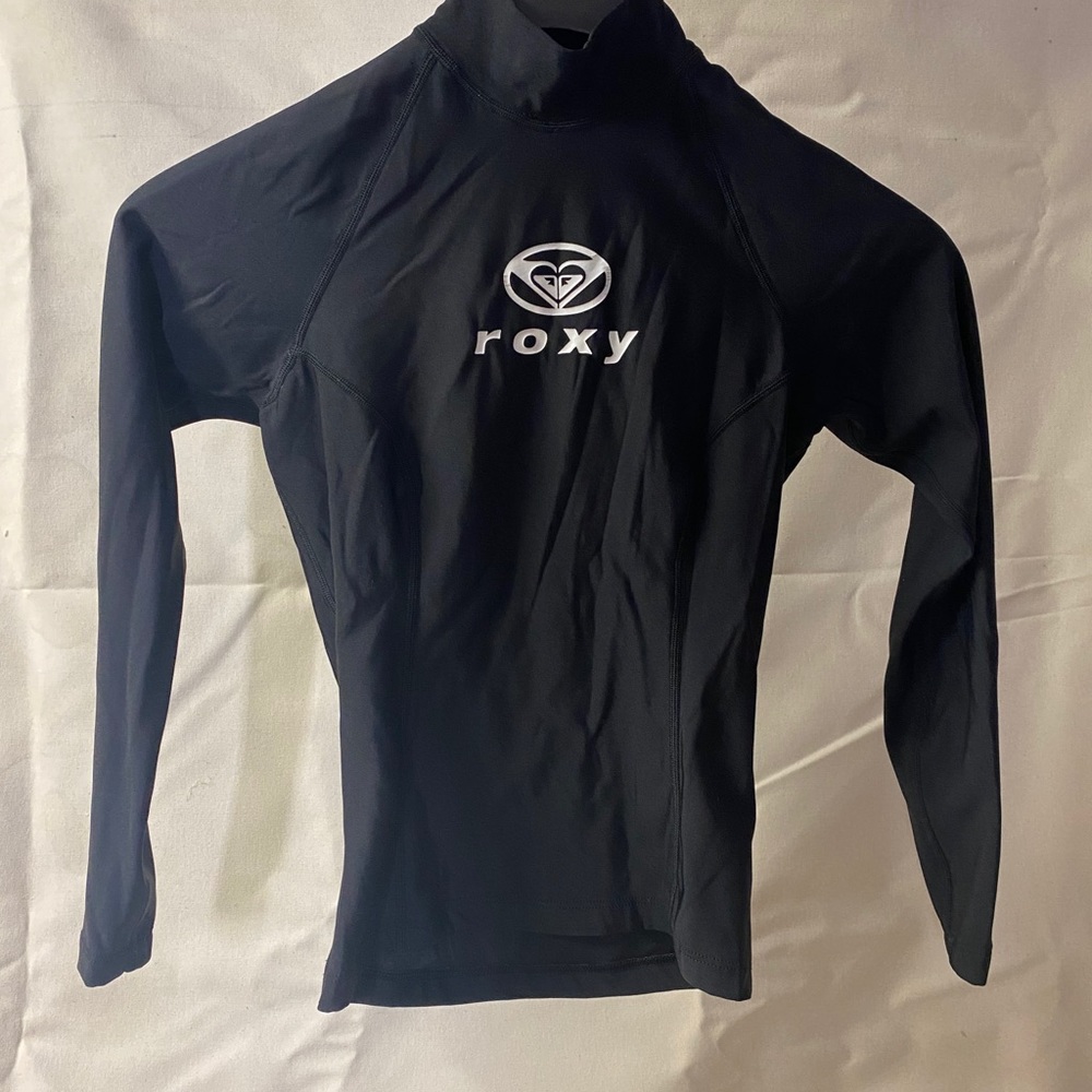Roxy Quiksilver Surf Rash Guard Black Size XSmall